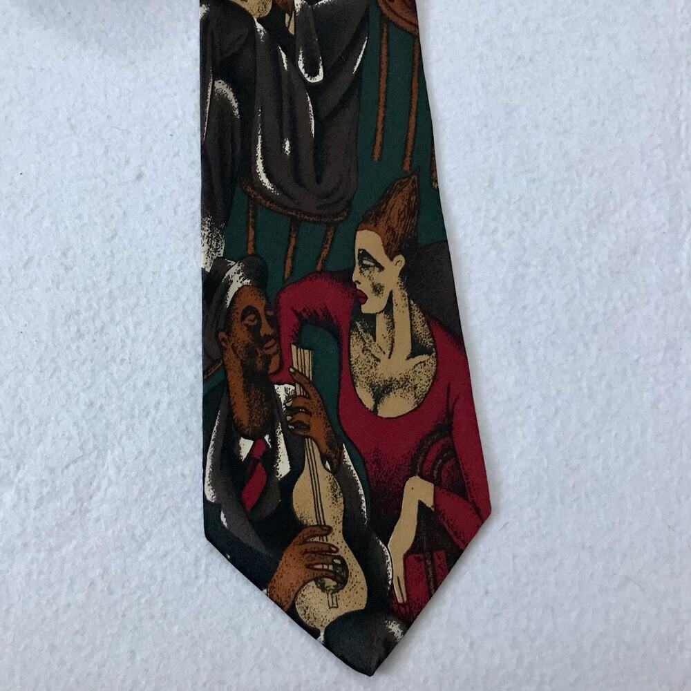 Girun Vintage Graphic Handmade Tie - Picture 4 of 8